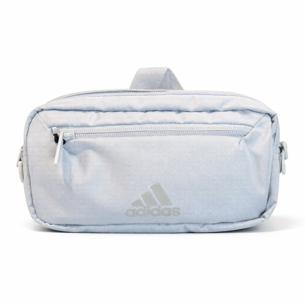 Adidas Feather Gray Waist Bag Crossbody Belt Bag Adjustable Strap Athleisure